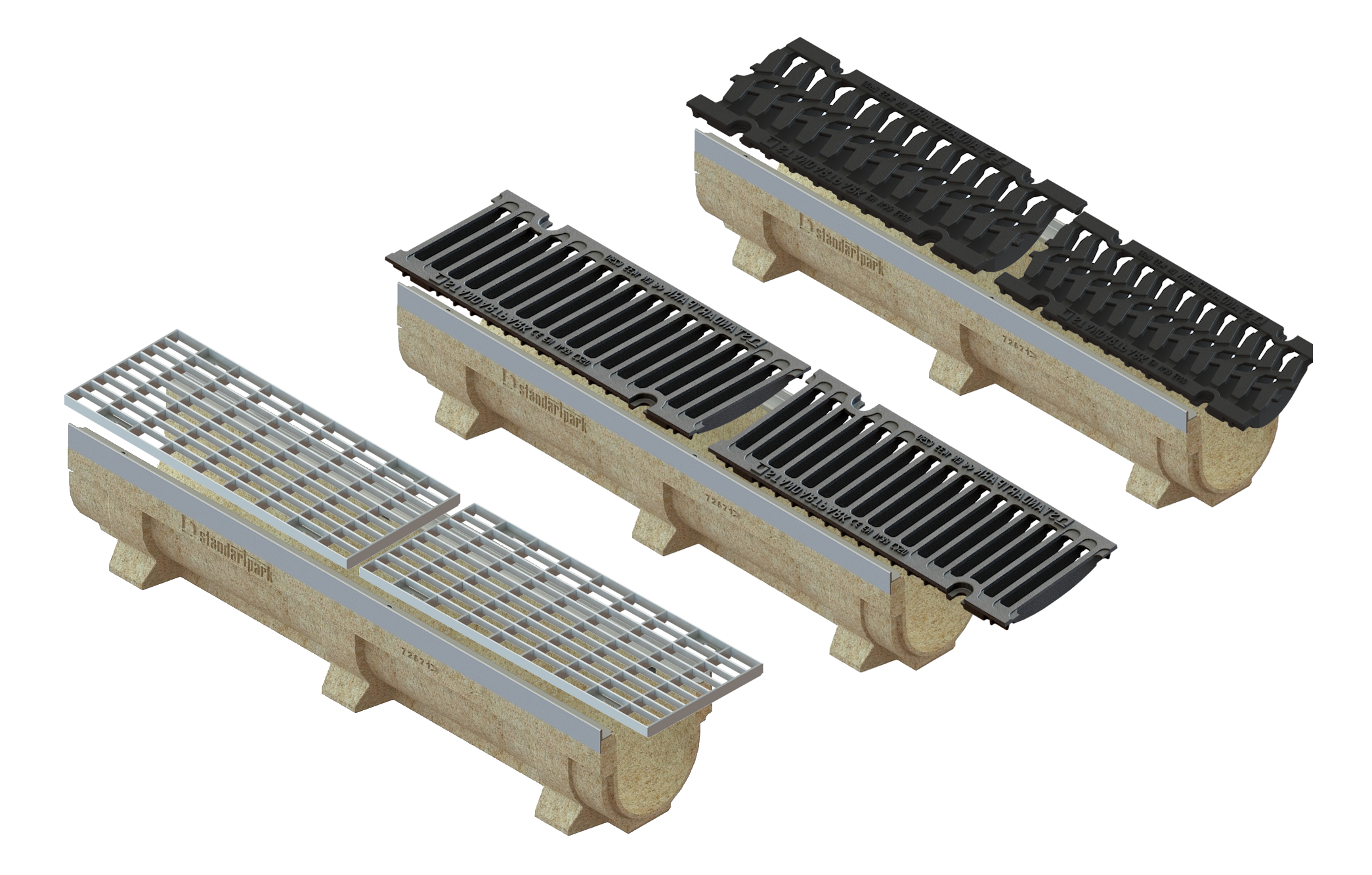 Лоток полимербетонный CompoMax Drive U DN150 h210